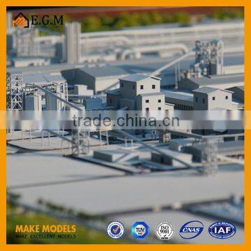 miniature scale model,industrial building plan model