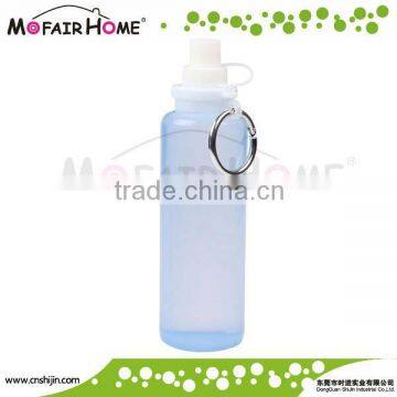 New arrival Sky blue foldable silicone bottle