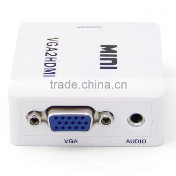 VGA to HDMI Converter with Stereo Audio Support 1080P