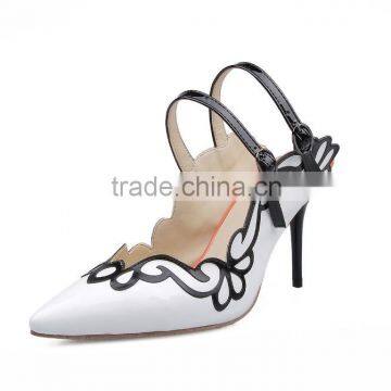 Catwalk 2016 Comfortable Heels Women Leather High Heel Sandal Slippers photo-4