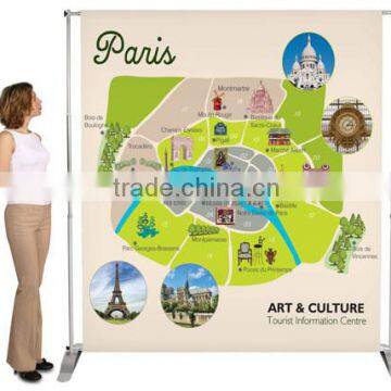 Large Banner Stand with fabric banner