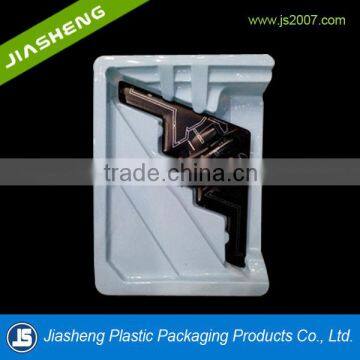 packaging use and white plastic blister packaging / toy tray