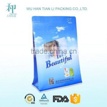 Flat Bottom Zipper Pouch for Tea Packaging