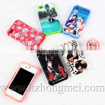 DIY 3D Luminous blank sublimation phone cover for ip4