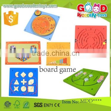 EN71 hot sale wooden educational board game in high quality OEM/ODM intelligent board game for children