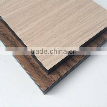 New 2016 woodgrain glossy surface finishing HPL decoration wall panel