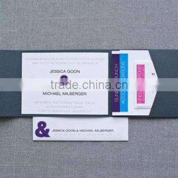 Luxurious wedding invitation card