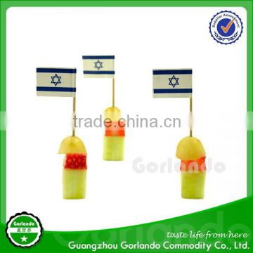 customized toothpick flag printing bamboo flag stick