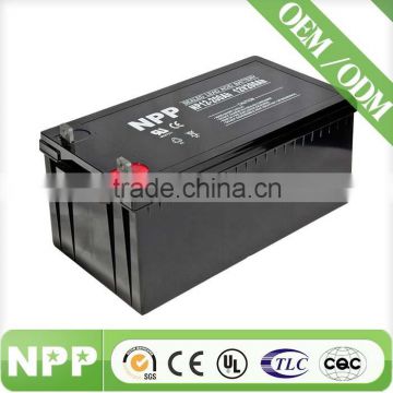 12v200ah VRLA hot sale long life GEL battery for solar