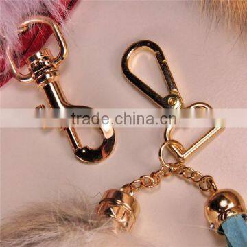 Fluffy and Luxury Color Fox Tail With Golden Color Metal Chain photo-6