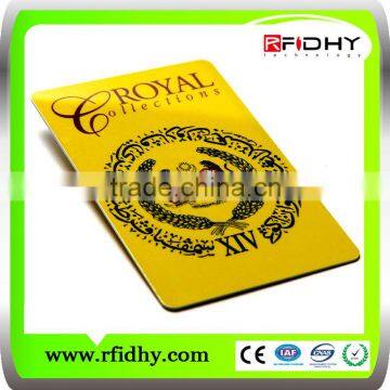 Optional color printing rfid loyalty card