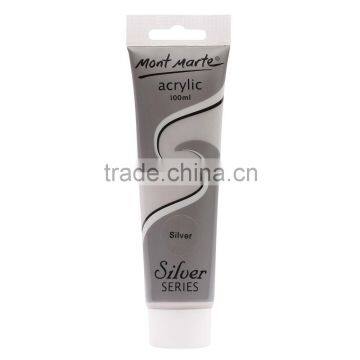 Mont Marte silver series acrylic paint 100ml - Silver