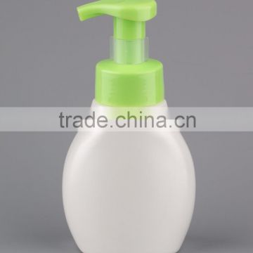 43/410 plastic foam dispenser pump with 350ml PE foam bottle for facial cleanser