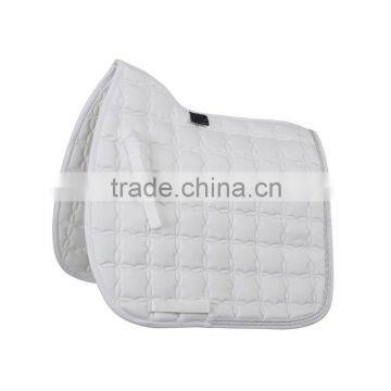 Luxury white all purpose horse equestrian saddle pad