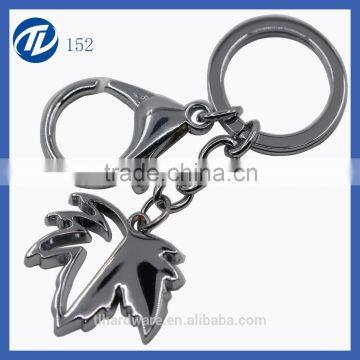 High quality souvenir leafes promotional metal keychian