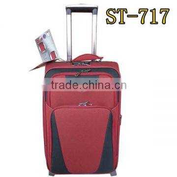 baoding baigou cheap soft luggage bag 2 or 4 wheels