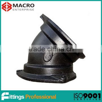 ANSI C110 MJ type ductile iron elbow