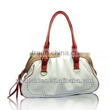 1361 White tote bags,Fashionable handbag for women,OEM/ODM PU bag manufacturer