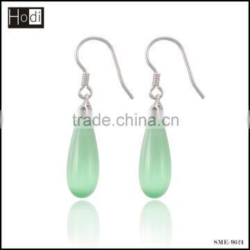 3 color 925 silver jewelry opal stone drop earrings