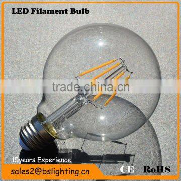 G80 G95 G125 1-8W b22 e14 e27 led filament bulb China supplier