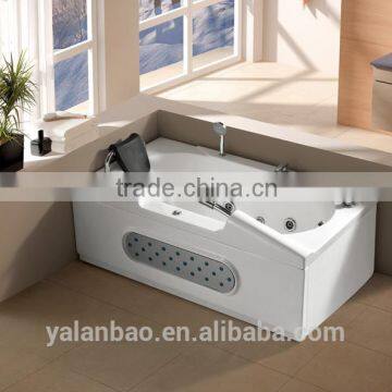 Rectangle massage bathtub with mian control panel (G672)