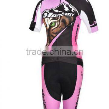 women short sleeve breathabe wicking cycling wear jersey suit