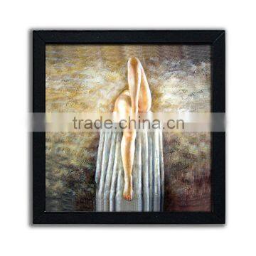 Custom beautiful nude girls vintage wooden plaque