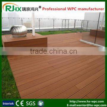 WPC deck flooring when coated looks like real timber with cheap composite decking