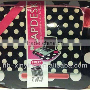 New design Movable Laptop Desk With Bag Sleeve
