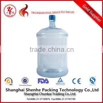 high quality plastic 100% new material PC 18.9 liter water bottle from China