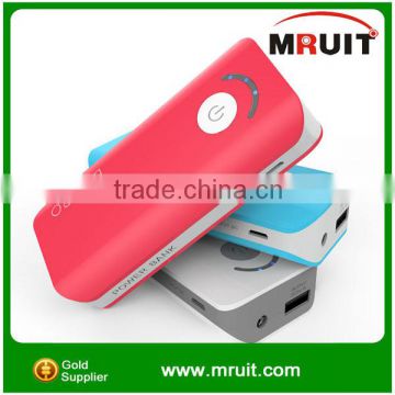 MRUIT factory hot sell price new design 2200mAh manual power bank