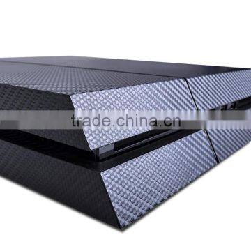 Carbon fiber skin design vinyl sticker for ps4 cover