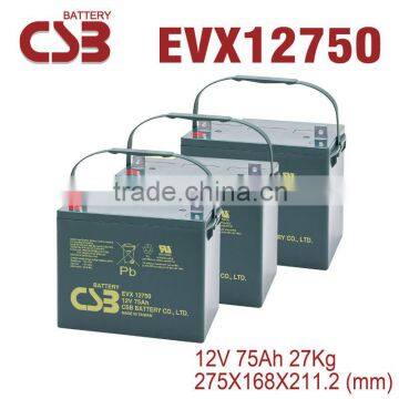 DEEP CYCLE AGM 12V 75AH battery solar