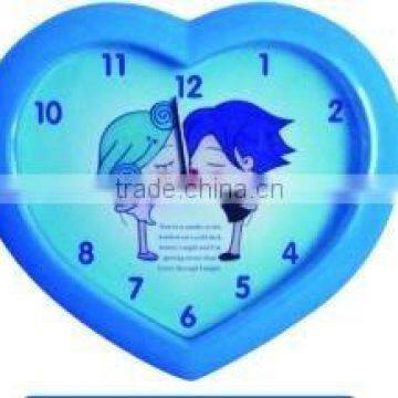 cartoon desk & wall dual purpose analog alarm clock