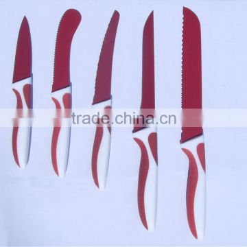 Higth Quality 5pcs non-stick coating knife