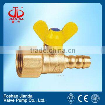 brass butterfly handle gas ball valve