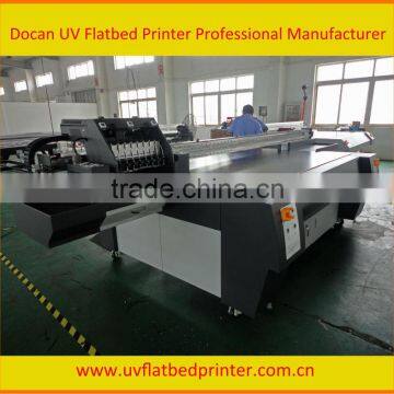 Docan uv flatbed inkjet printer UV2512 (Konica Minolta 512 print heads, UV lamb, UV curing ink)