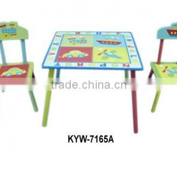 Wooden Safari Design Children Table And Chairs