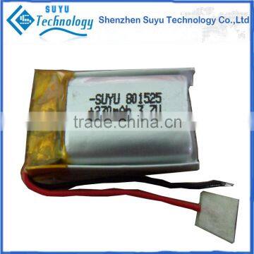 li polymer battery 3.7v / 801525 li-polymer battery 3.7v with 230mah