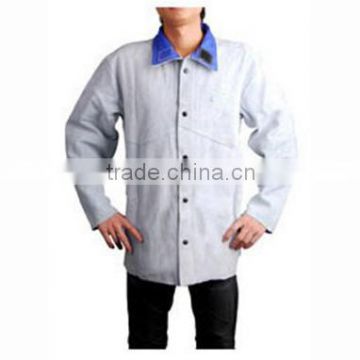 AW3130 Gray Leather Welding Jacket with high quality