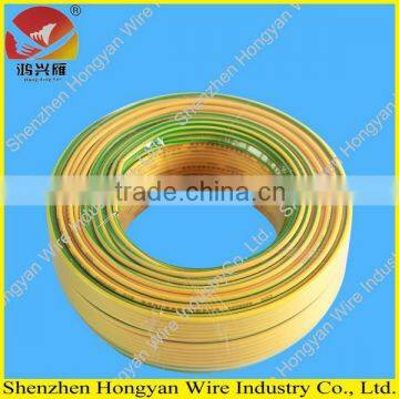 300/500v and 450/750v pvc insulated copper conductor flexible earthing wire