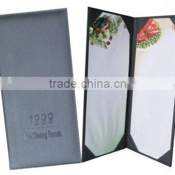 new hotel products / grey double menu cover