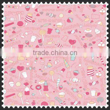 Hot selling lovely printed taffeta fabric