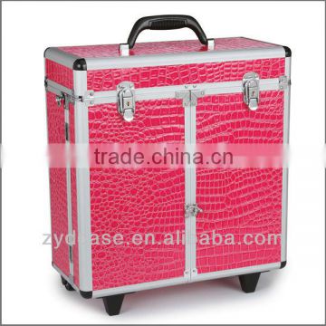 Aluminum hairdresser tool case, Hairdresser tool case with wheels ZYD-GJ254