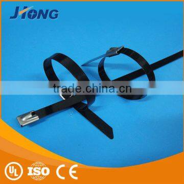 High tensile free simple plastic,nylon covered stainless steel cable tie