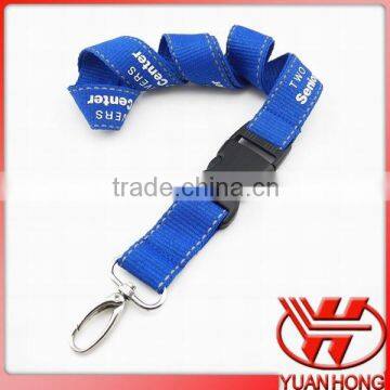 Fashion hot sell satin ribbon lanyards with hook