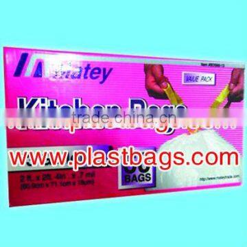 HDPE star sealed trash bags with high quality