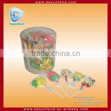 Cartoon flat lollipop candy