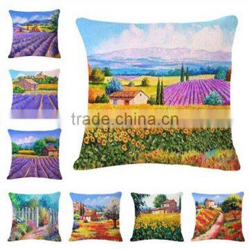 Flowers Oil painting 3D digital printed cushion cover, pillow case