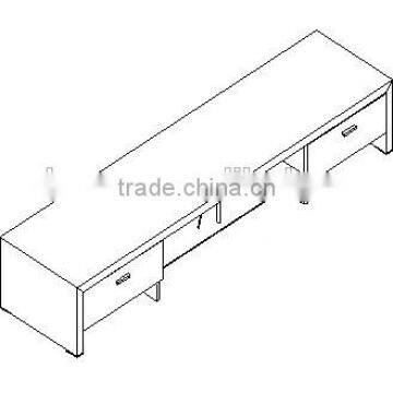 Modern Living Room TV Stand in Oak photo-2